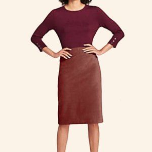 Lands End Sport Knit Skirt Dark Rust (S/M)